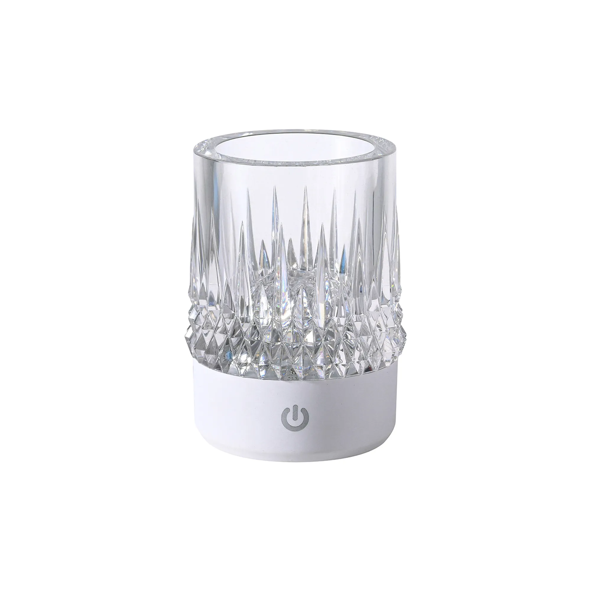 M9086  Lax Rechargeable Battery Operated Table Lamp, 1W LED, 3000K, 3-Step Dimmable, IP44, Matt White